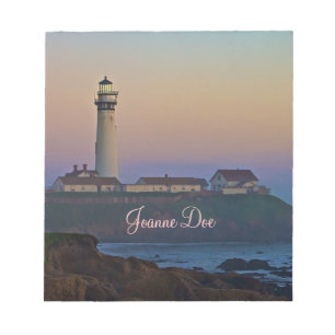 Sunset at Pigeon Point Lighthouse California Notepad