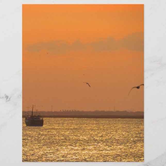 Sunset at port (Front)