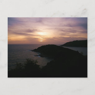 Sunset At Promthep Cape Postcard