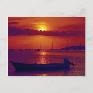 Sunset at Puerto la Cruz, Venezuela Postcard