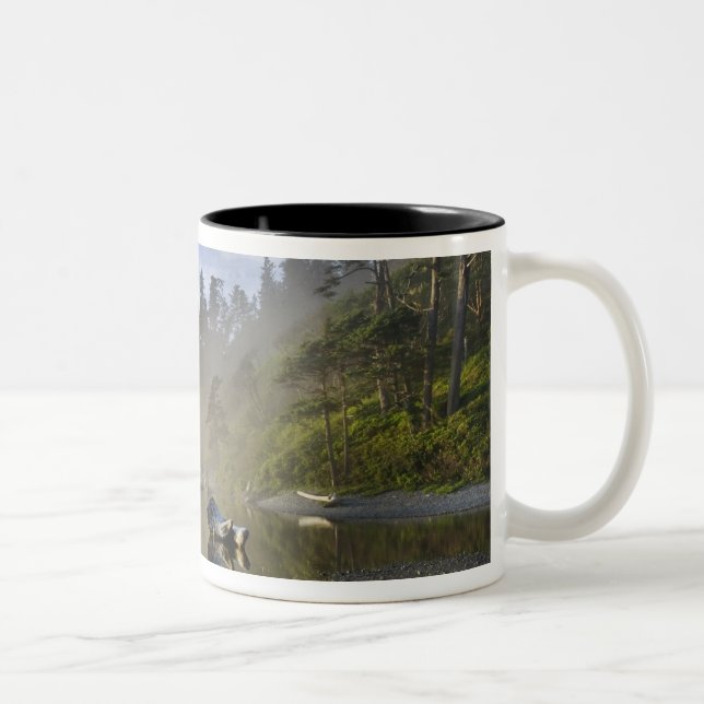 Sunset at Ruby Beach, Olympic National Park, Two-Tone Coffee Mug (Right)
