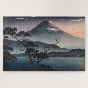 Sunset at Saiko Lake by Tsuchiya Koitsu Jigsaw Puzzle