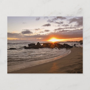 Sunset at Salt Pond Park - Kauai, Hawaii Postcard