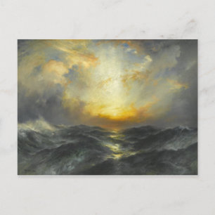 Sunset at Sea - 1906 Postcard