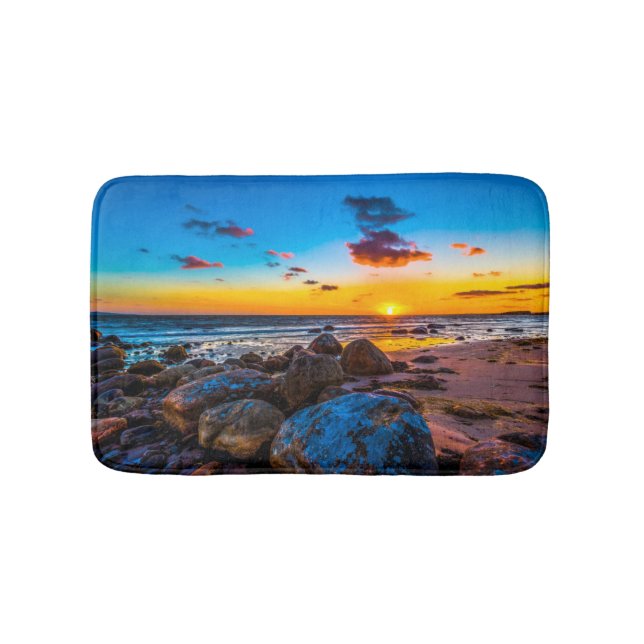 Sunset At Sea Bath Mat (Front)