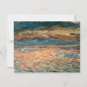 Sunset at Sea by Pierre Renoir, Vintage Fine Art