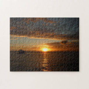 Sunset at Sea II Tropical Seascape Jigsaw Puzzle