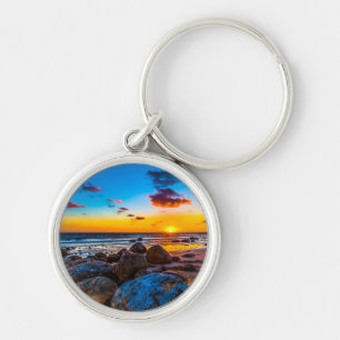 Sunset At Sea Key Ring