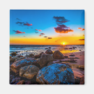 Sunset At Sea Magnet