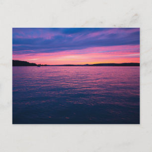 Sunset at Seneca Lake, Ohio Postcard