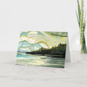 Sunset at Silver Beach - Blank inside greeting  Card