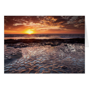 Sunset at the beach, California