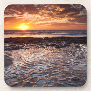 Sunset at the beach, California Coaster
