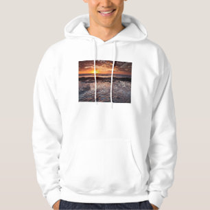 Sunset at the beach, California Hoodie