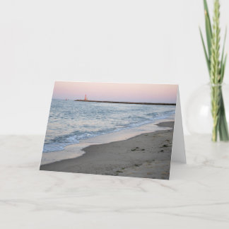 Sunset at the Beach Card