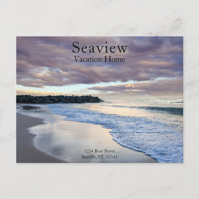 Sunset at the Beach Vacation Rental  Postcard (Front)
