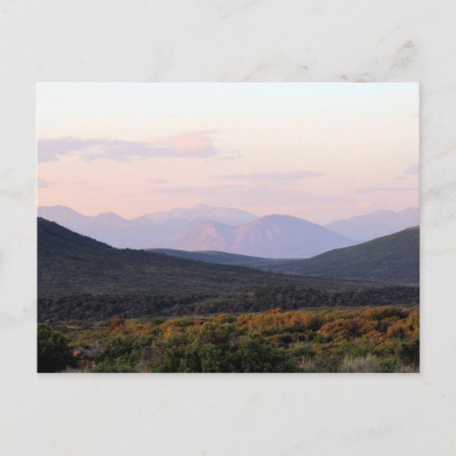 Sunset at The Black Canyon of The Gunnison, CO Postcard (Front)