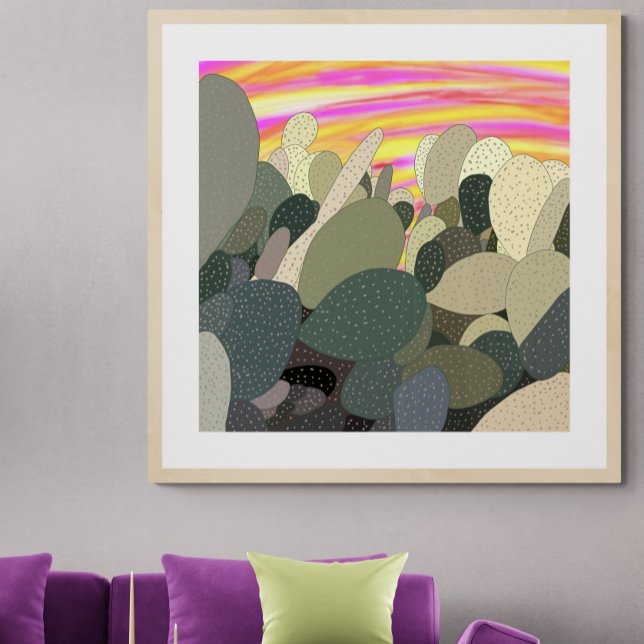 Sunset at the Cactus Garden Poster (Creator Uploaded)