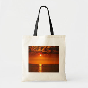 Sunset at the Lake Constance Tote Bag