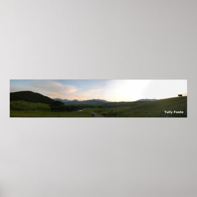 Sunset at the Rein Ranch Poster (Front)