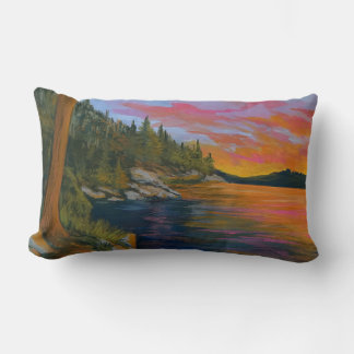 Sunset At Tubbs Hill Lumbar Cushion