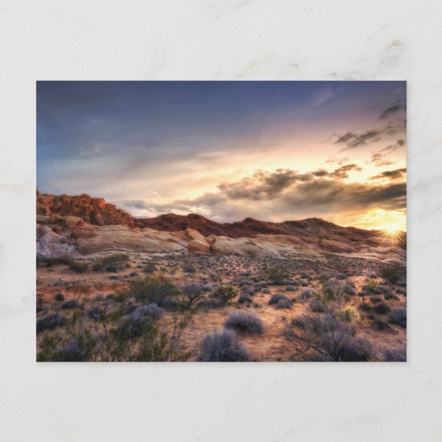 Sunset at Valley of Fire State Park | Nevada, USA Postcard (Front)