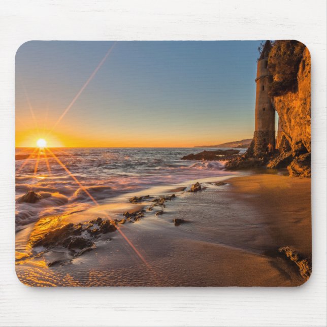 Sunset at Victoria Beach 2 Mouse Pad (Front)