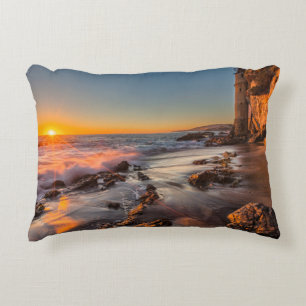Sunset at Victoria Beach Decorative Cushion