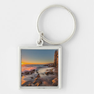 Sunset at Victoria Beach Key Ring