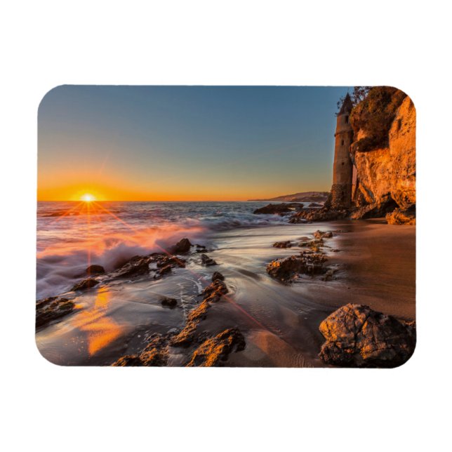 Sunset at Victoria Beach Magnet (Horizontal)