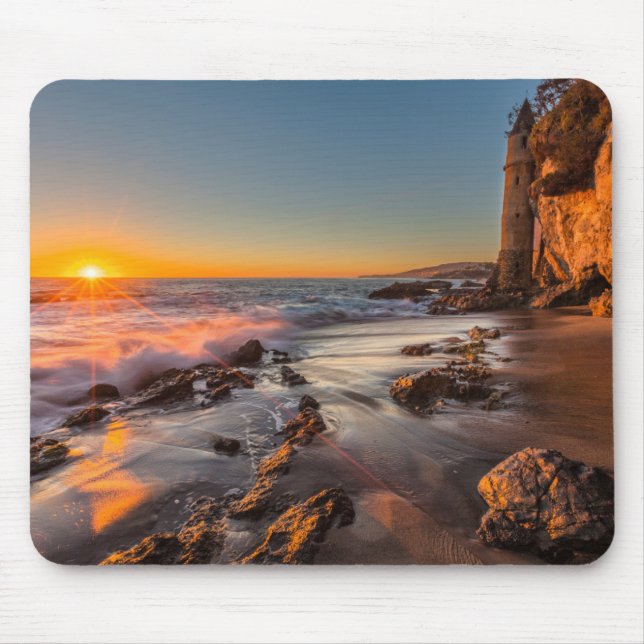 Sunset at Victoria Beach Mouse Pad (Front)