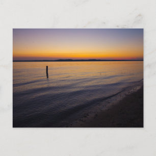 Sunset at Yuba, Michigan Postcard