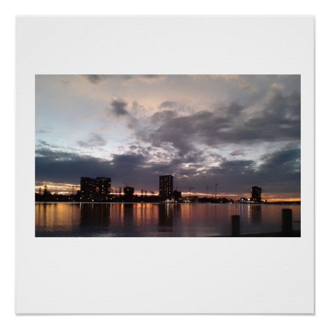 Sunset backdrop  poster Paper (Semi-Gloss) (Front)