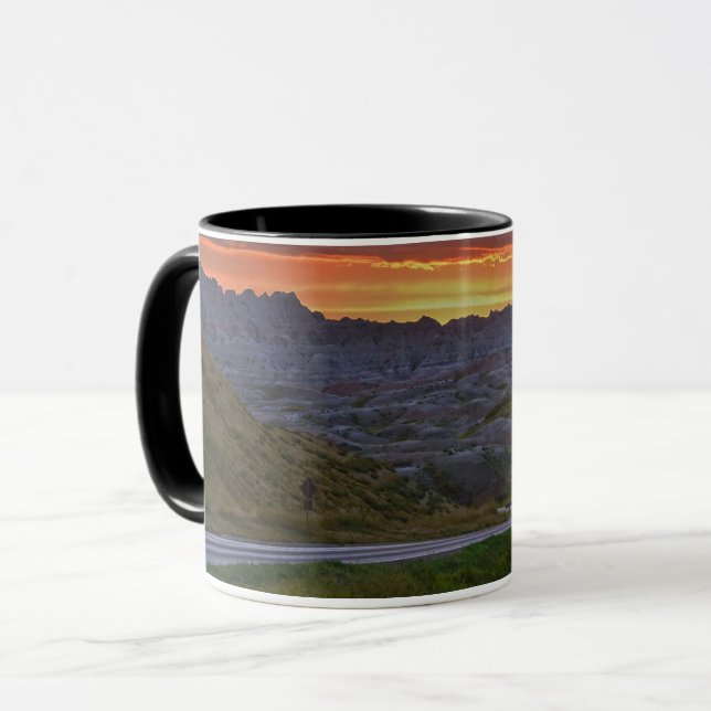 Sunset, Badlands National Park Mug (Front Left)