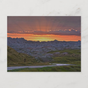 Sunset, Badlands National Park Postcard