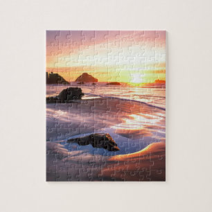 Sunset Bandon Oregon Jigsaw Puzzle