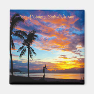 Sunset, Bay of Danang, Central Vietnam, Magnet