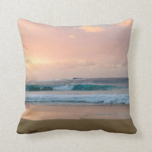Sunset Beach and ocean Cushion