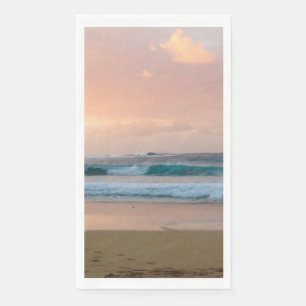 Sunset Beach and ocean  Napkin