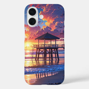 Sunset Beach Calm iPhone 16 Case