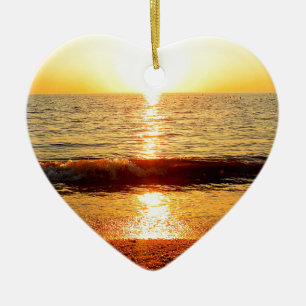 Sunset beach, Cape May NJ Ceramic Ornament