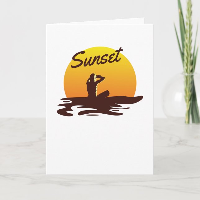 Sunset Beach Card (Front)