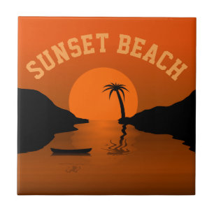 Sunset Beach Ceramic Tile
