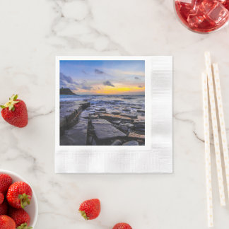 Sunset Beach Coined Cocktail Paper Napkins 31