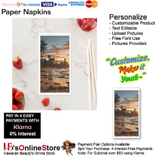 Sunset Beach Guest Towel Paper Napkins 2