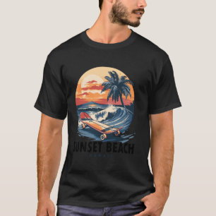 Sunset Beach Hawaii Skateboard Skateboarder T-Shirt