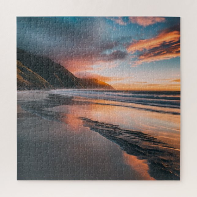 Sunset Beach Jigsaw Puzzle (Vertical)