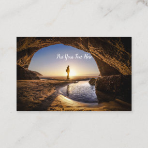 Sunset Beach NZ   Wharariki Beach   South Island N Business Card
