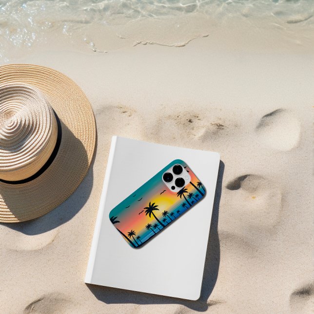 Sunset Beach Palm Tree Case-Mate iPhone Case (Creator Uploaded)