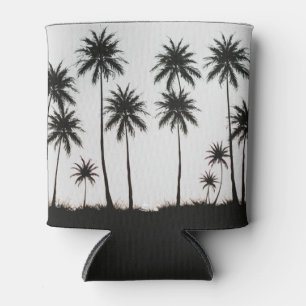 Sunset Beach Palm Tree Summer Vacation Custom      Can Cooler